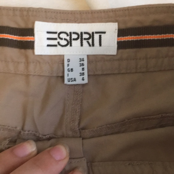 Esprit size 4 khaki pants - Picture 2 of 3